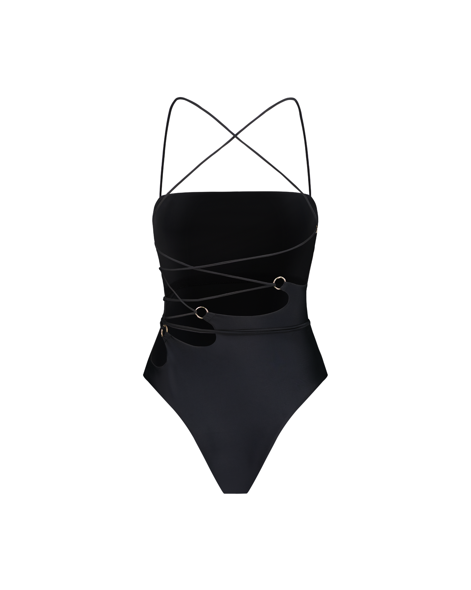 Junko T. Swimsuit In Jet-Black